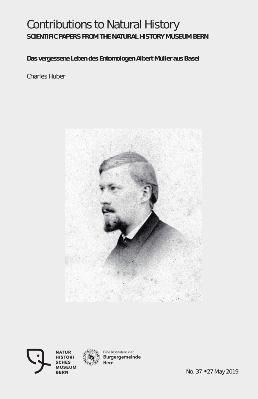 Albert Müller, Entomologe, Naturhistorischs Museum Bern, Publikation von Chrles Huber. CC-BY-SA 4.0 charles Huber, Oberdiessbach, Schweiz